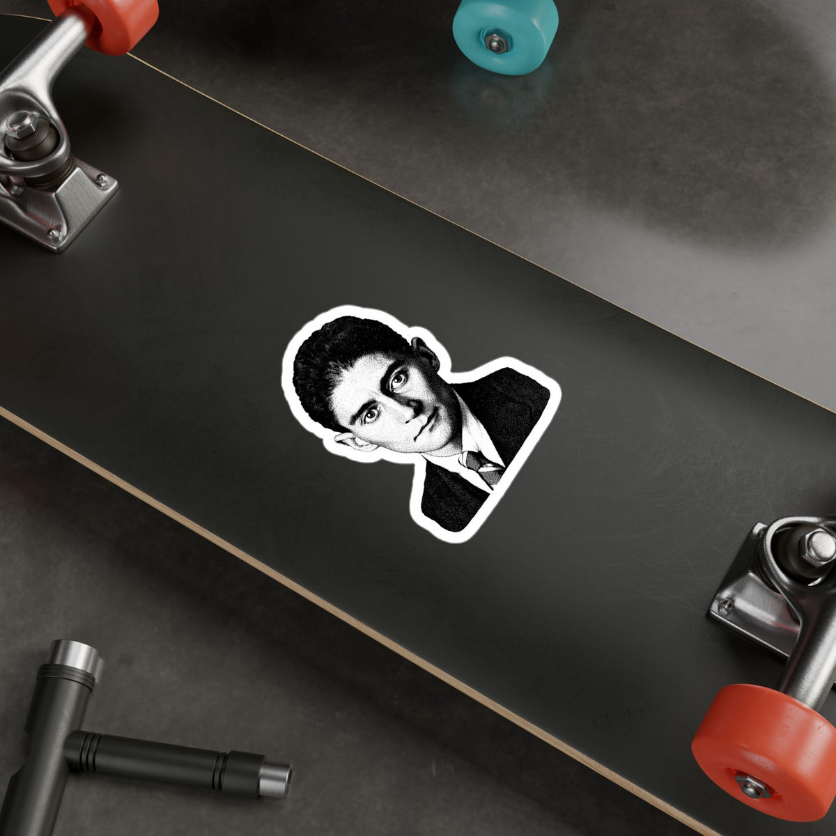 Franz Kafka Sticker | 5" x 3.8" | Literary Gothic