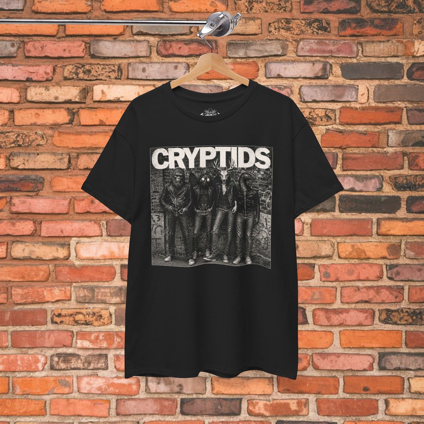 Cryptids Punk Shirt | Gildan 5000 | Cryptids, Mothman, Bigfoot | Punk