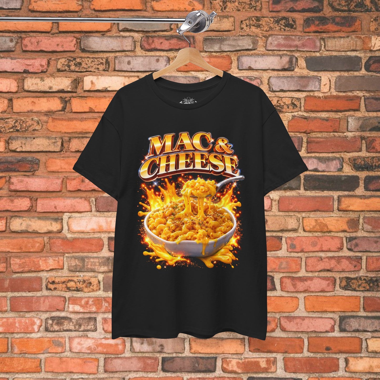 Mac And Cheese Shirt | Unisex Heavy Cotton - Gildan 5000 | Food & Drink, Funny, Retro & Vintage