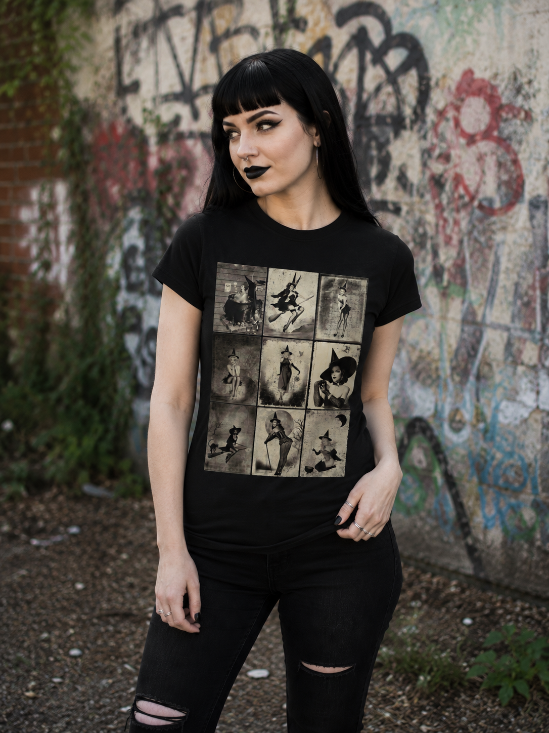 Pinup Witches | Halloween, Spiritual | T-shirt