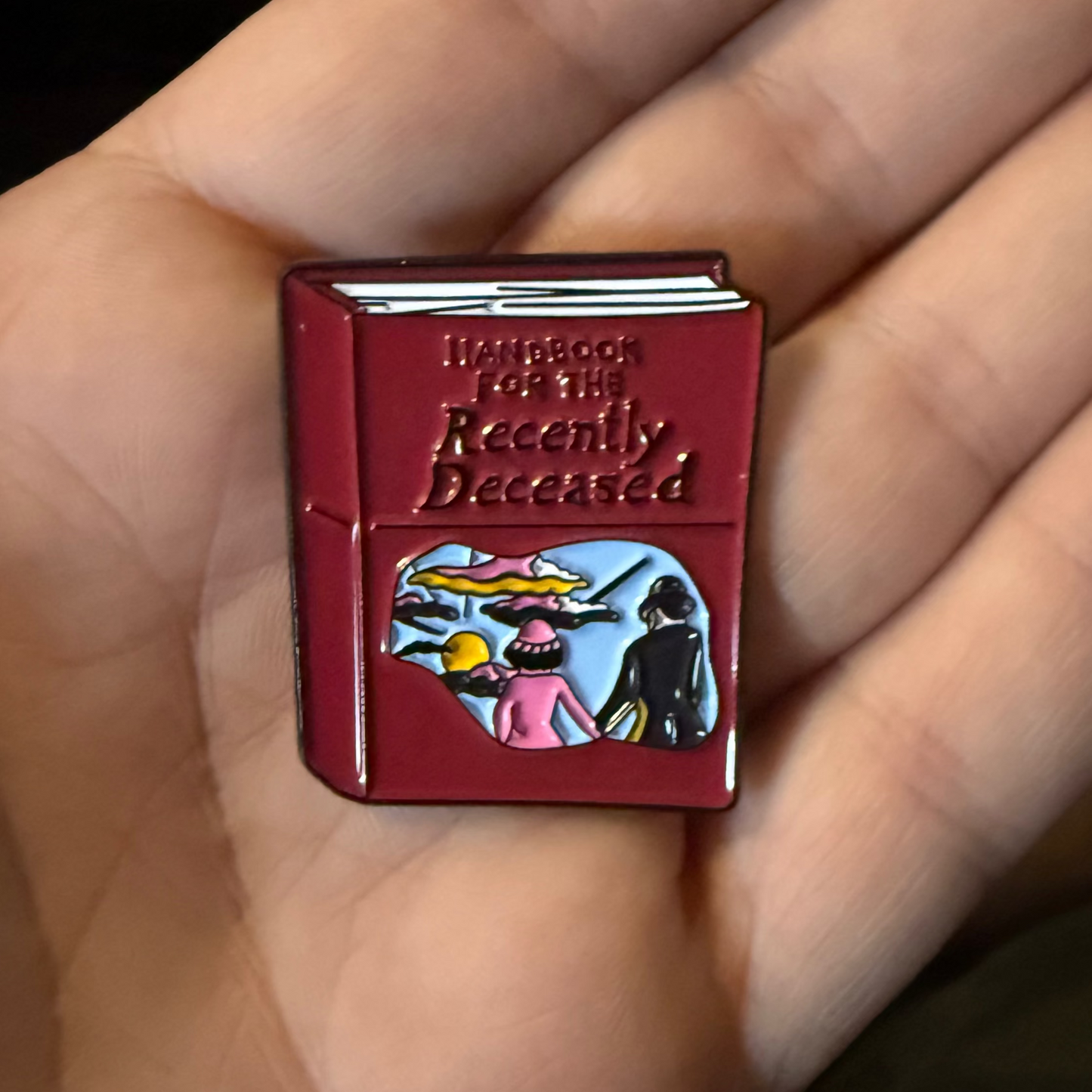 Recently Deceased Handbook Pin | Horror | Ghosts & Paranormal | Goth/Gothic