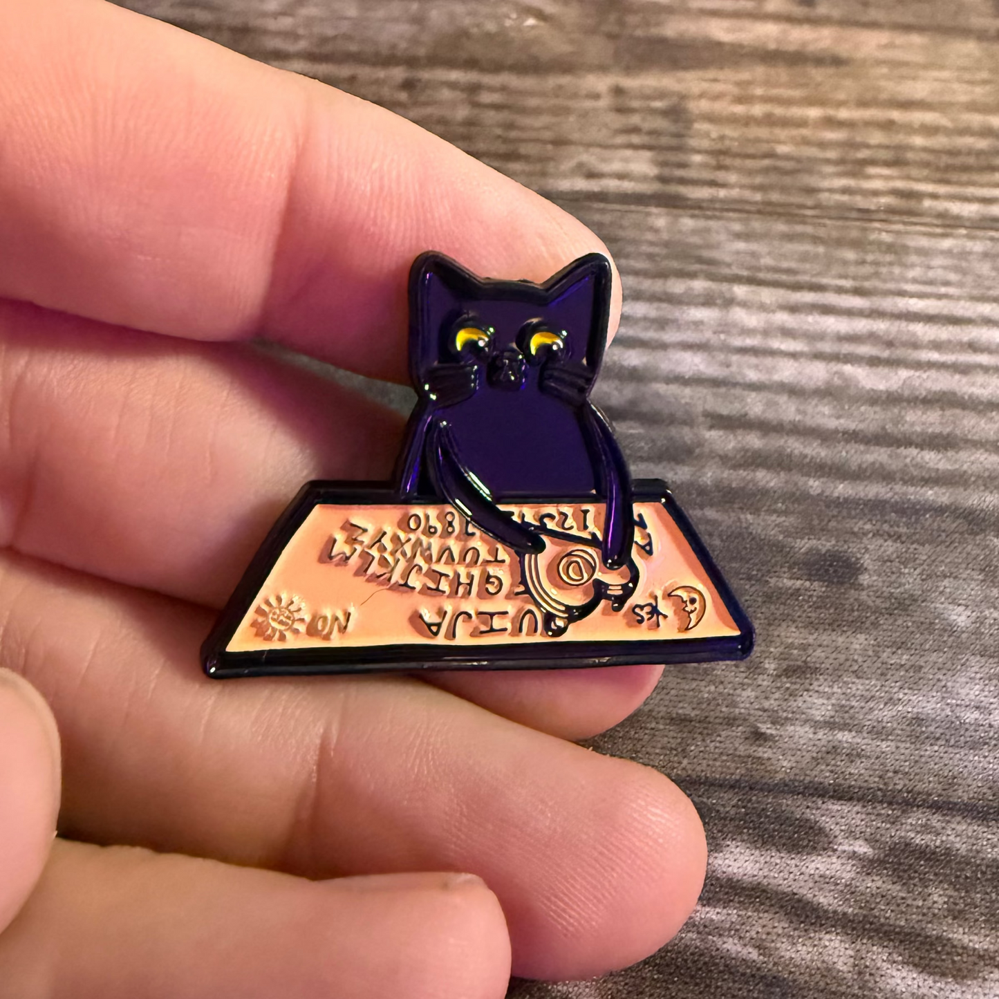 Black Cat Ouija Board Pinback Button | Pinback Button | Cats, Ghosts & Paranormal | Goth/Gothic