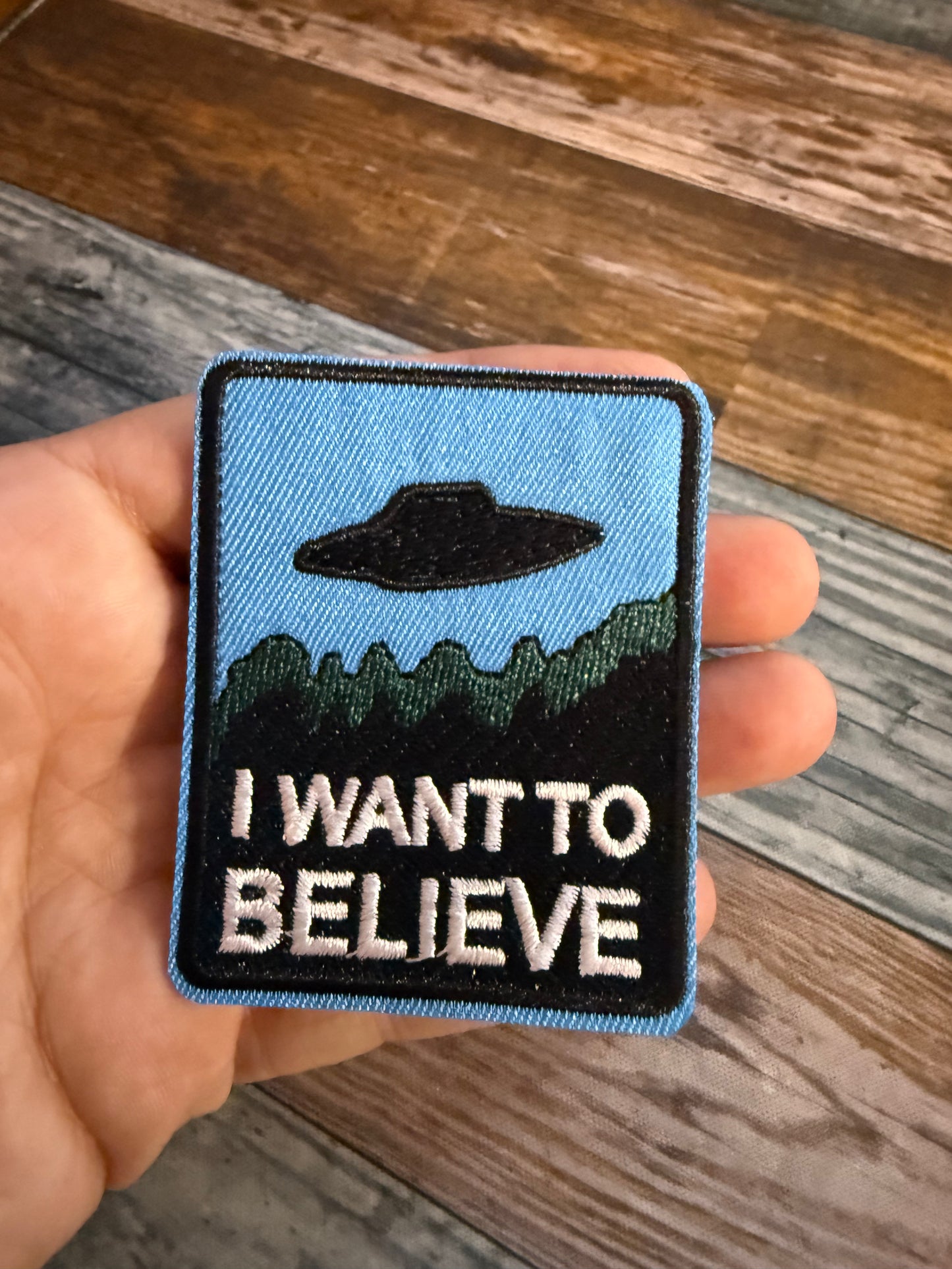 I Want To Believe Iron On Patch | Patch | Alien & UFO, Paranormal | Goth
