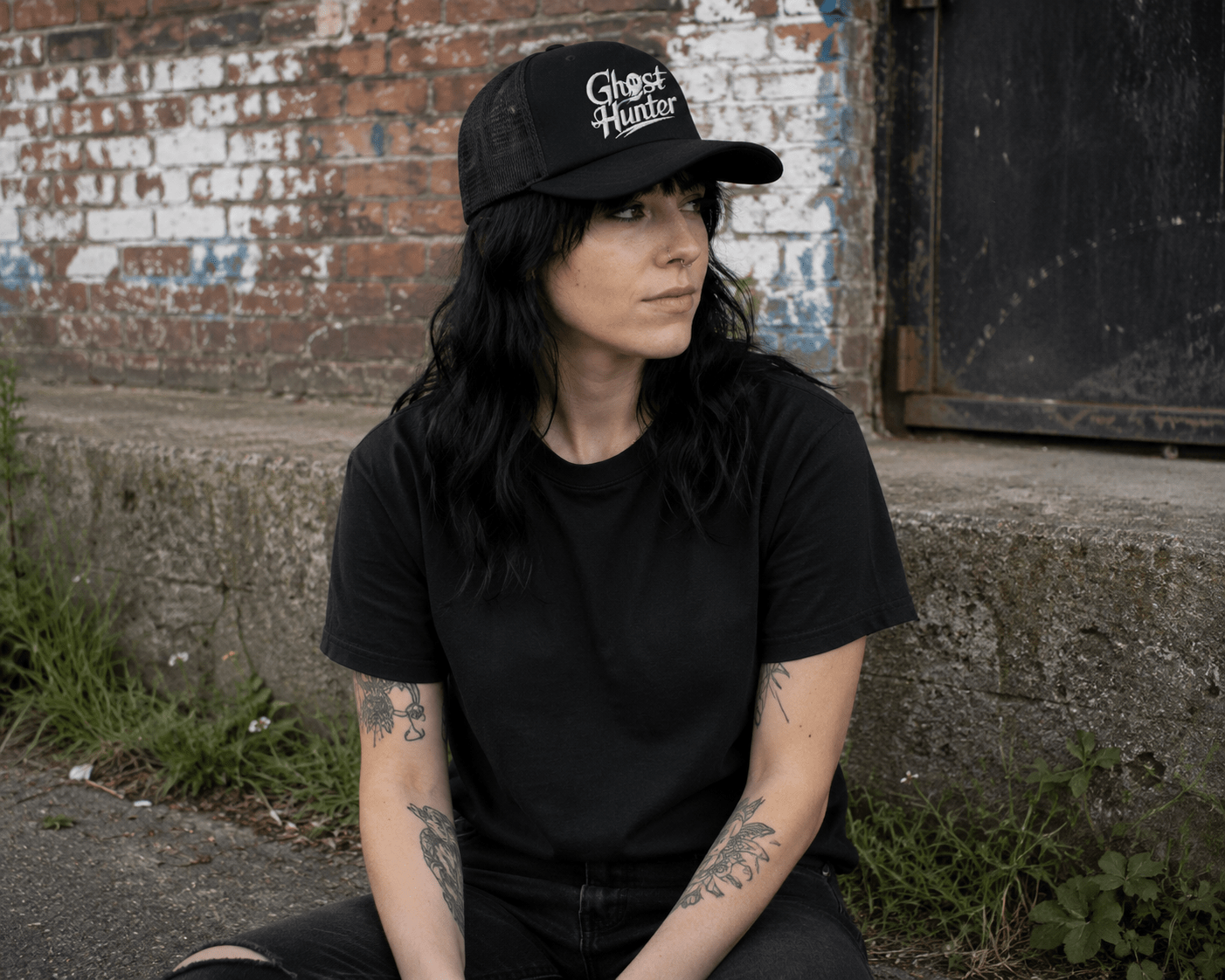 - Ghost Hunter Trucker Hat | Horror | Ghosts & Paranormal | Goth/Gothic from SHIRT MONSTERS