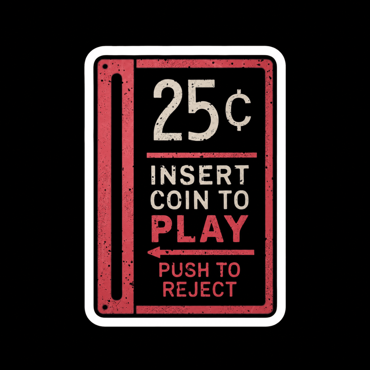 Paper products - Insert Coin to Play Sticker | Retro Arcade | Gamer | Retro & Vintage from SHIRT MONSTERS