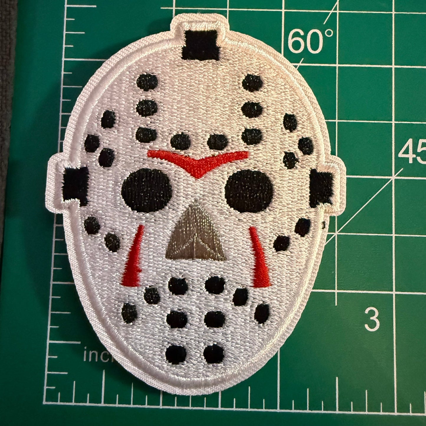 - Jason Mask Patch | Embroidered Patch | Horror | Punk from Crypto Zoo Tees
