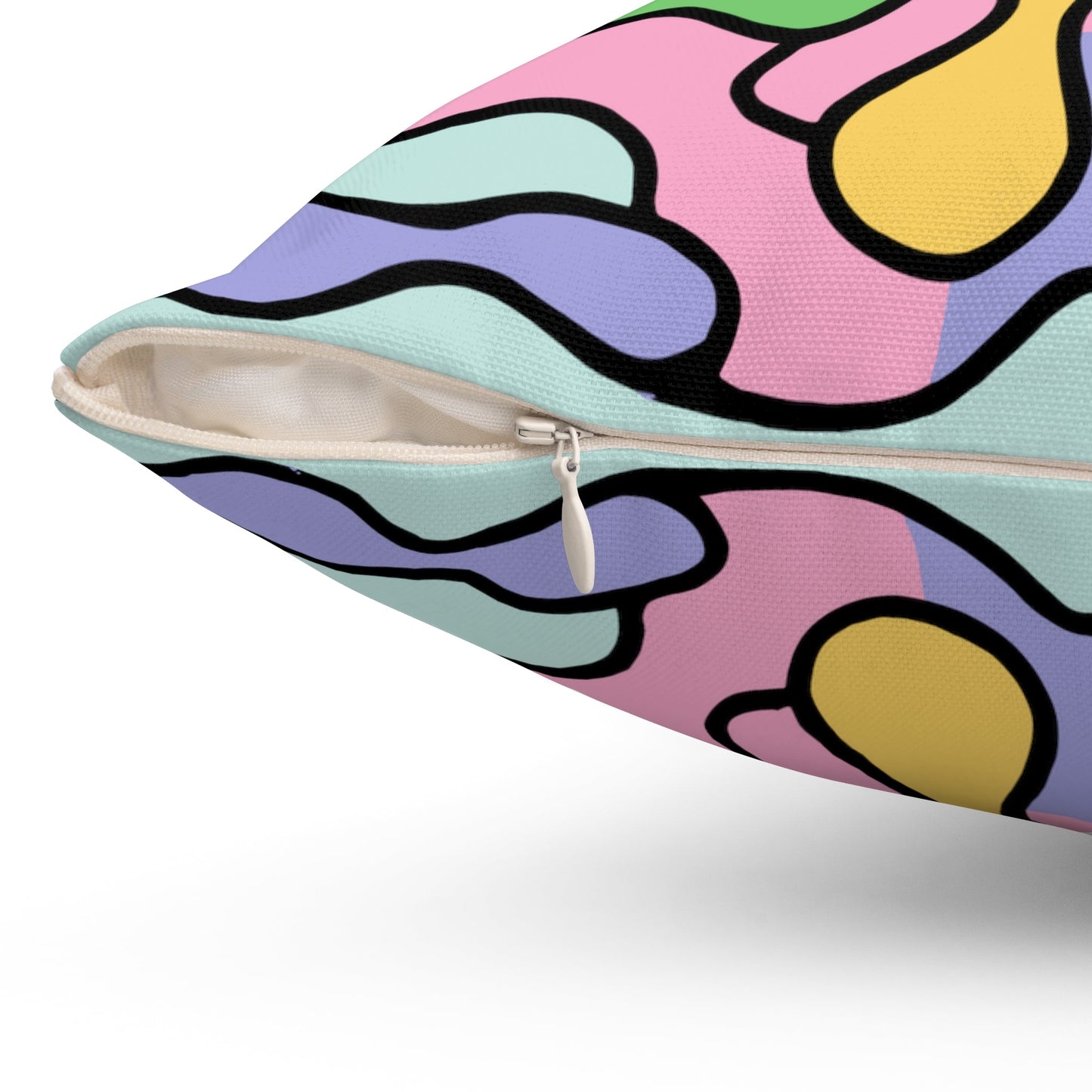 Home Decor - Modern Psychedelic UFO - Colorful Alien Square Throw Pillow - Trippy Design, 2-Sided, Home Decor, Vibrant Style from Crypto Zoo Tees