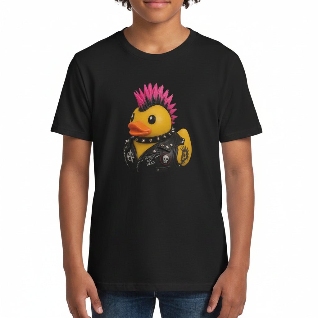 Kids clothes - Punk Rubber Duck Shirt | Unisex Youth Tee - Gildan 5000B | Animals, Funny | Punk from SHIRT MONSTERS