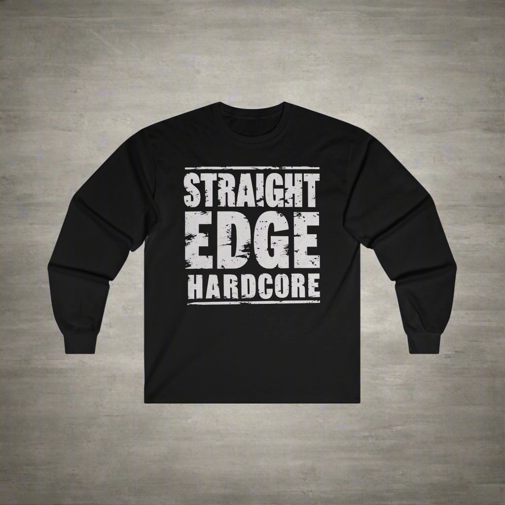 Long - sleeve - Straight Edge Hardcore Punk | Long Sleeve T-shirt from Crypto Zoo Tees