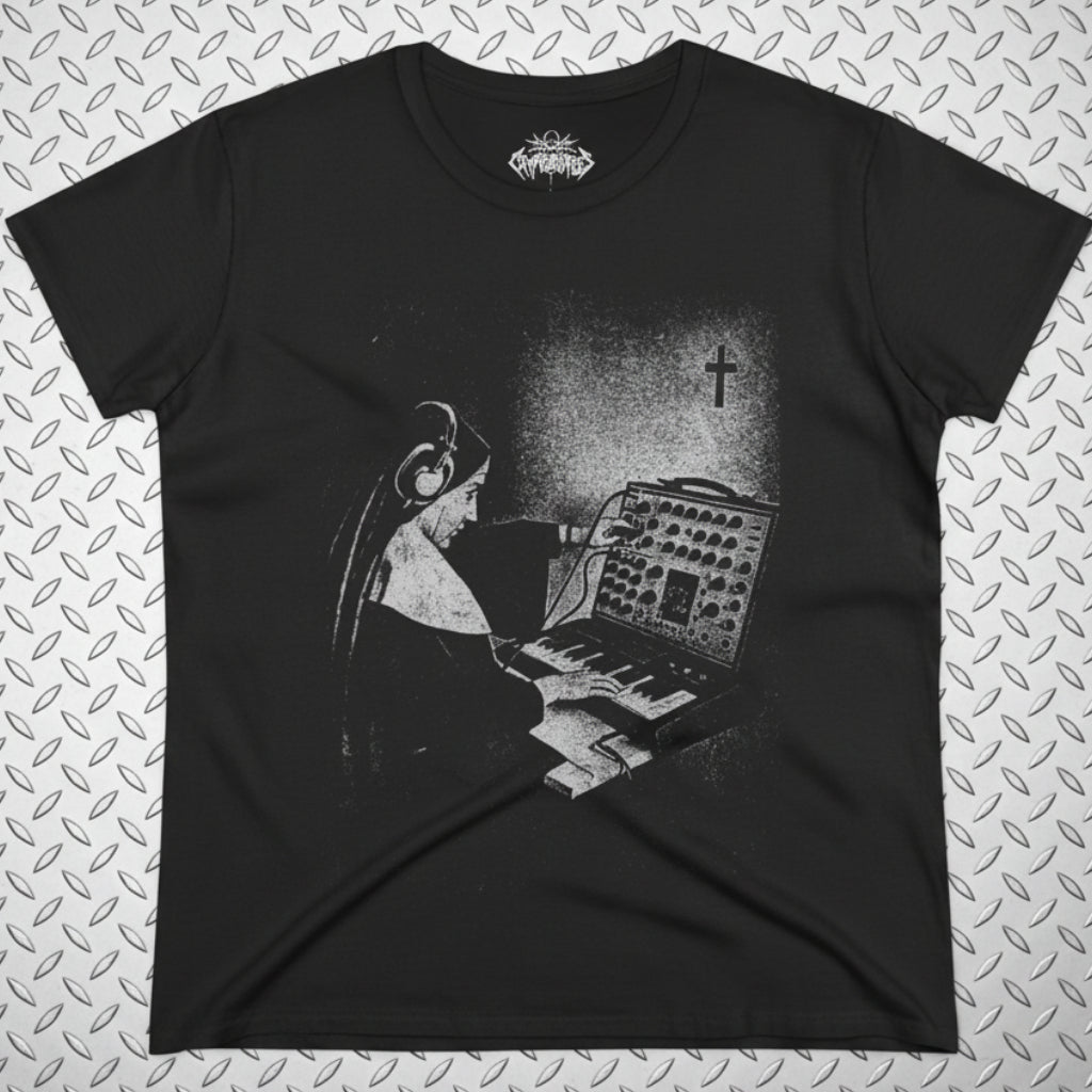 T-Shirt - Synth Nun Apparel | T-shirt, Sweatshirt, Hoodie, Tank | Music | Retro & Vintage from Crypto Zoo Tees