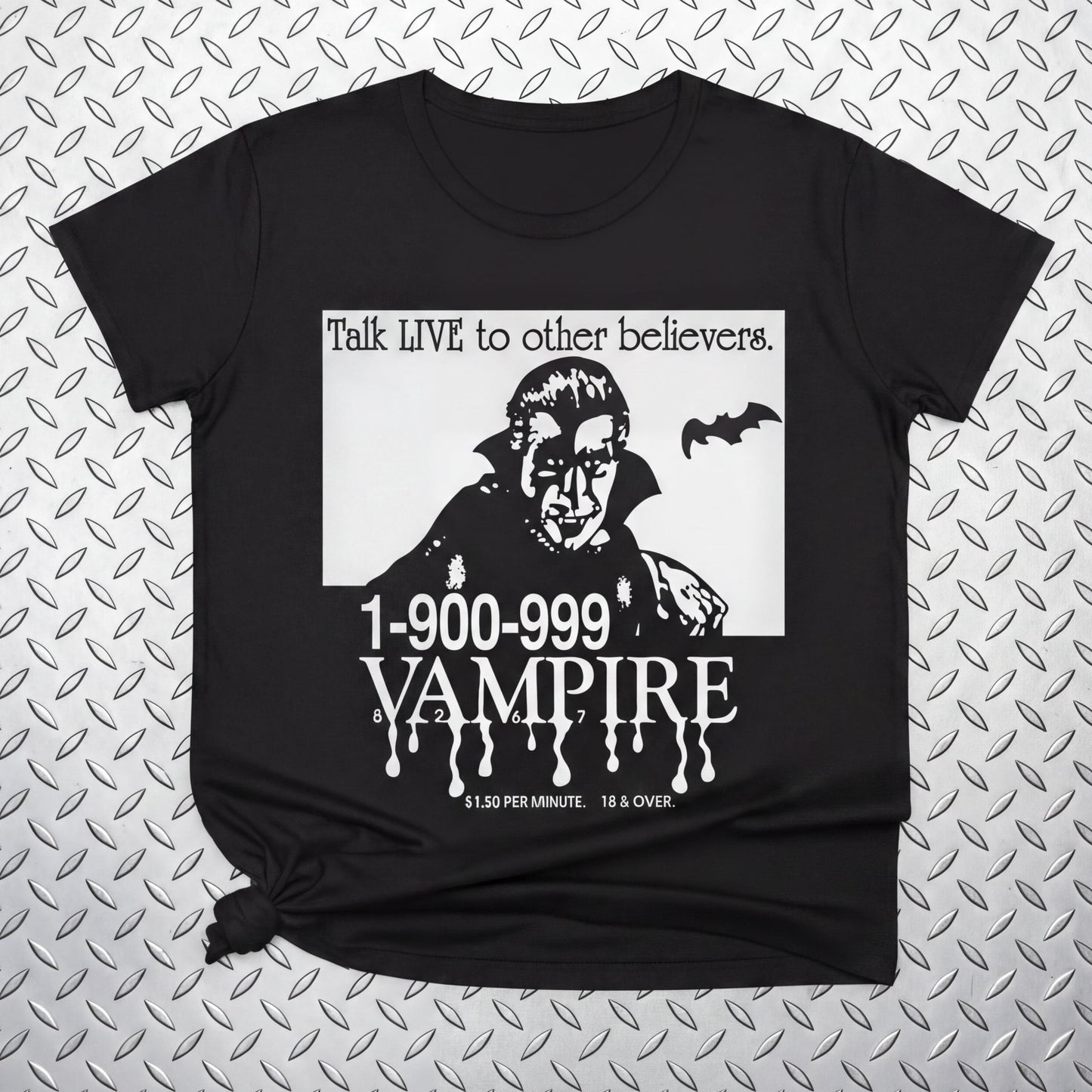 Tank Top - 1-900-Vampire | Horror, Halloween | Goth/Gothic | Ladies Tee from SHIRT MONSTERS