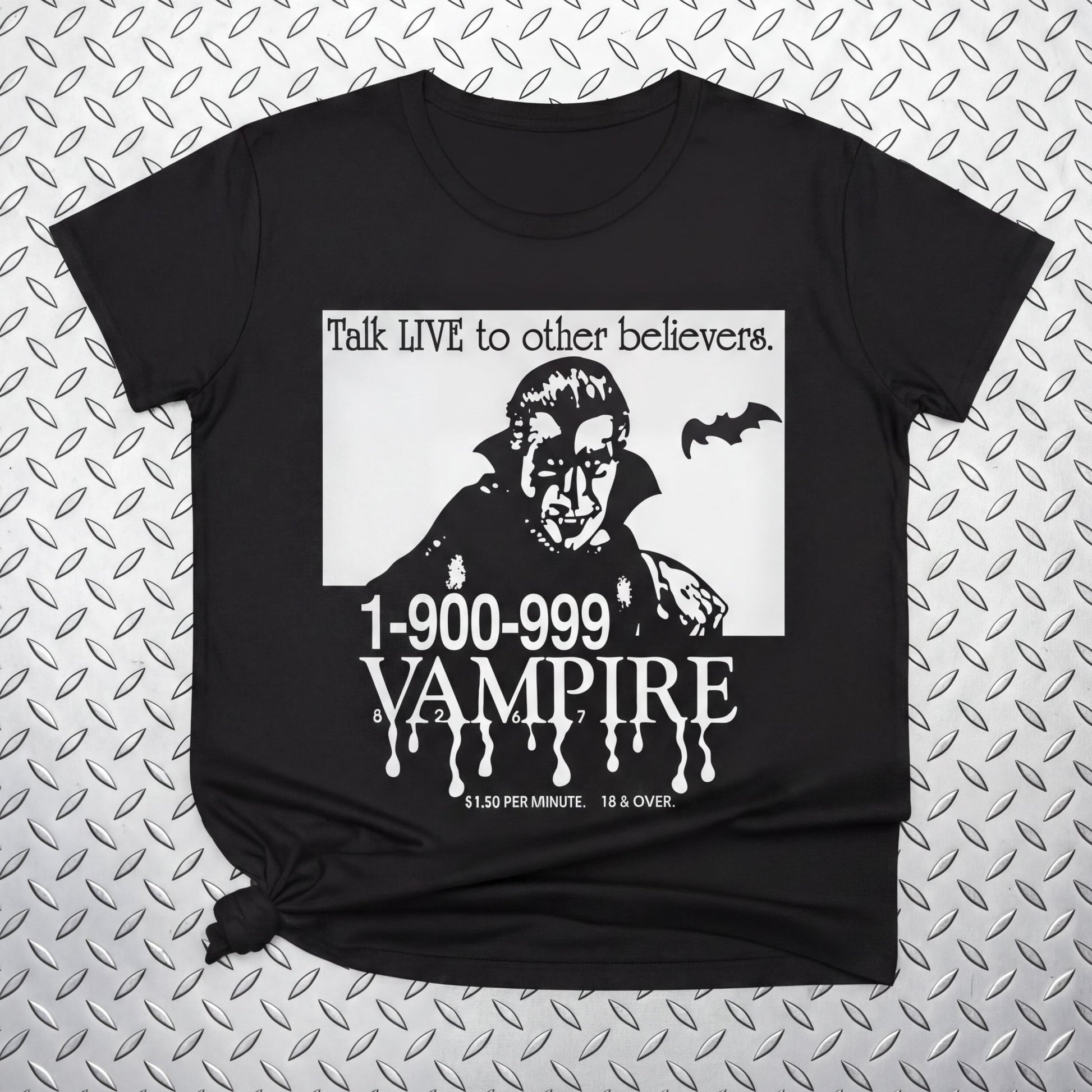 Tank Top - 1-900-Vampire | Horror, Halloween | Goth/Gothic | Ladies Tee from SHIRT MONSTERS