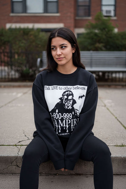 Tank Top - 1-900-Vampire | Horror, Halloween | Goth/Gothic | Long Sleeve from SHIRT MONSTERS