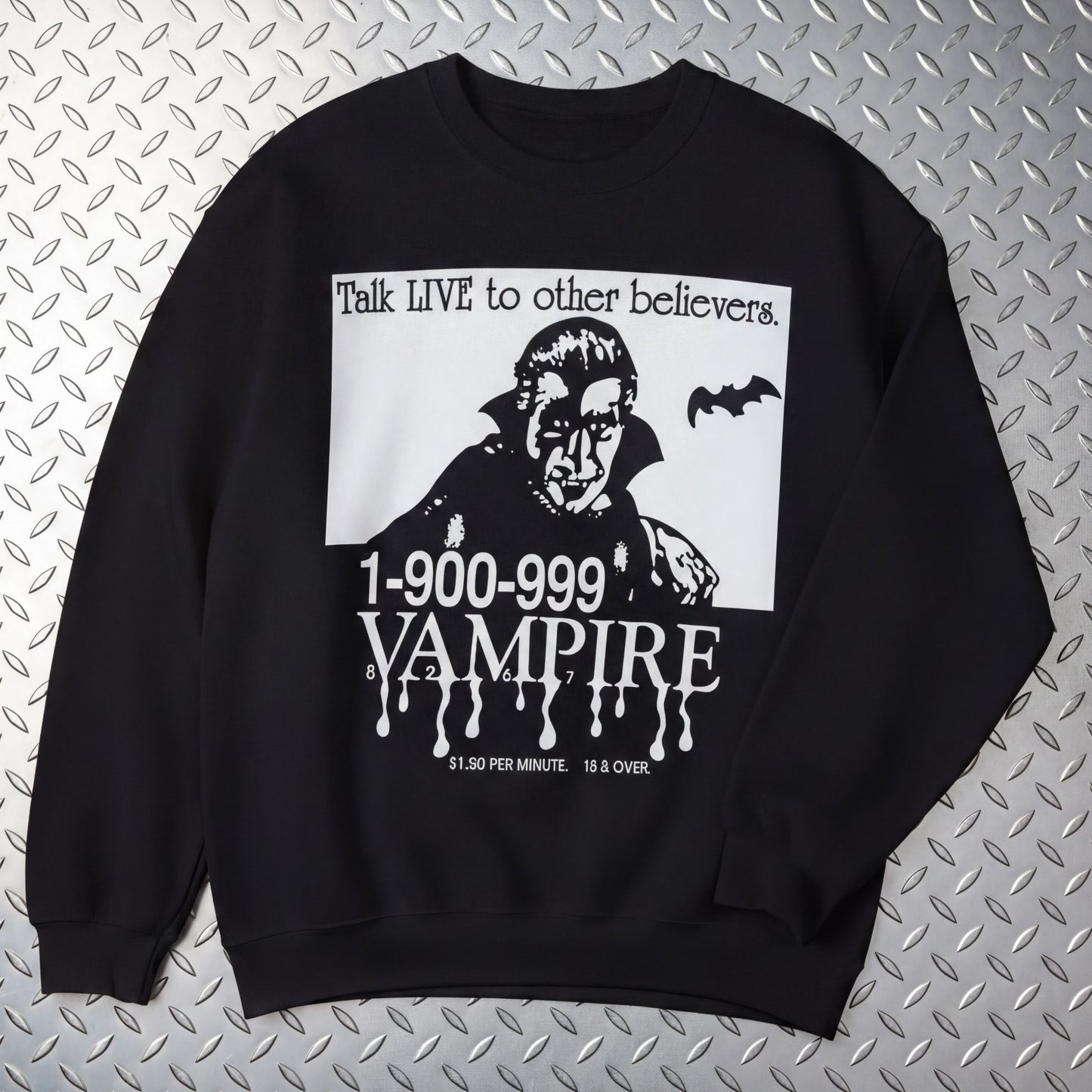 Tank Top - 1-900-Vampire | Horror, Halloween | Goth/Gothic | Long Sleeve from SHIRT MONSTERS