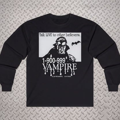 Tank Top - 1-900-Vampire | Horror, Halloween | Goth/Gothic | Long Sleeve from SHIRT MONSTERS