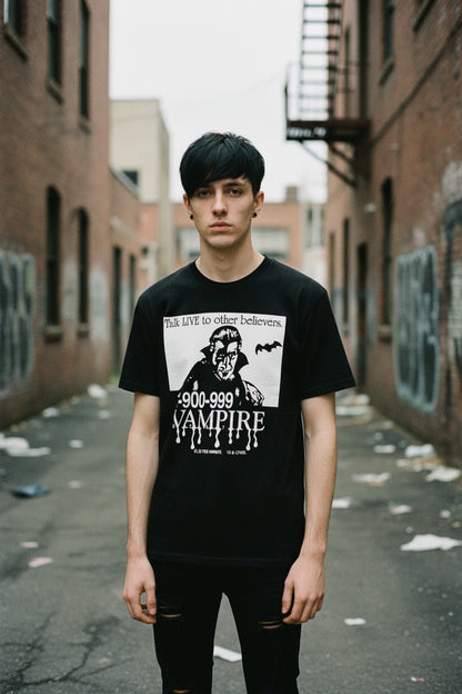 Tank Top - 1-900-Vampire | Horror, Halloween | Goth/Gothic | Sweatshirt from SHIRT MONSTERS