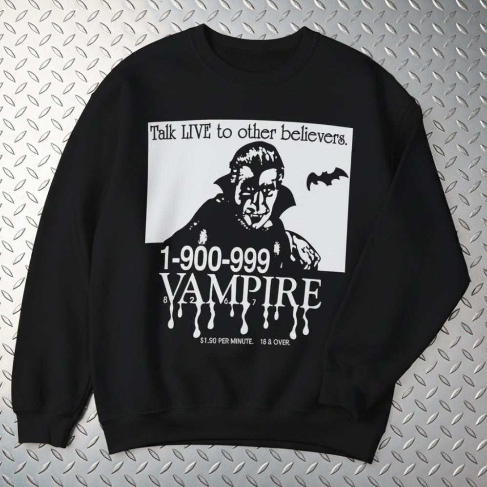 Tank Top - 1-900-Vampire | Horror, Halloween | Goth/Gothic | Sweatshirt from SHIRT MONSTERS