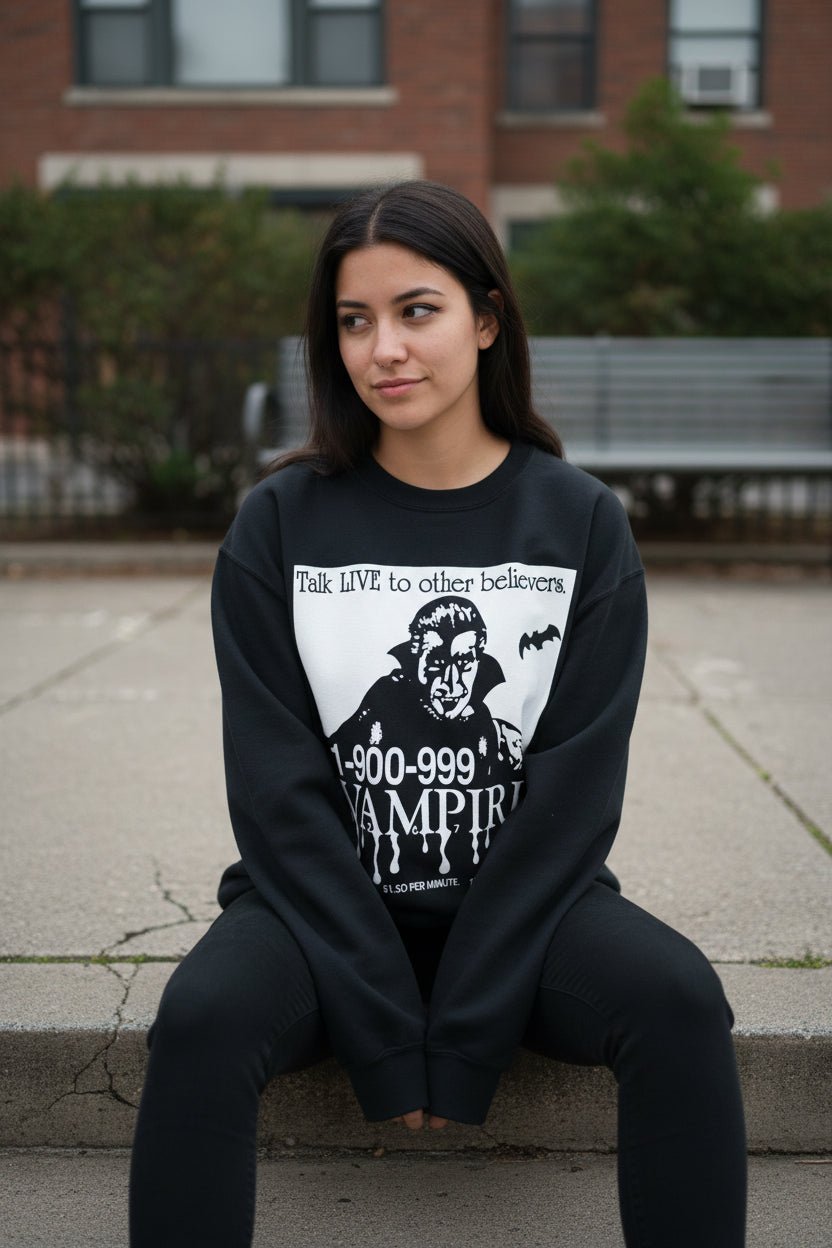 Tank Top - 1-900-Vampire | Horror, Halloween | Goth/Gothic | Sweatshirt from SHIRT MONSTERS