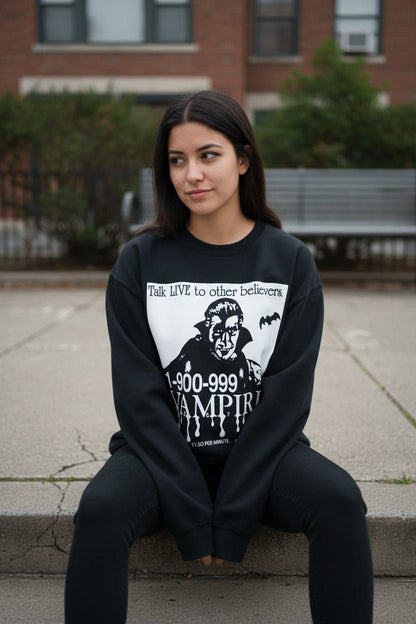 Tank Top - 1-900-Vampire | Horror, Halloween | Goth/Gothic | Sweatshirt from SHIRT MONSTERS