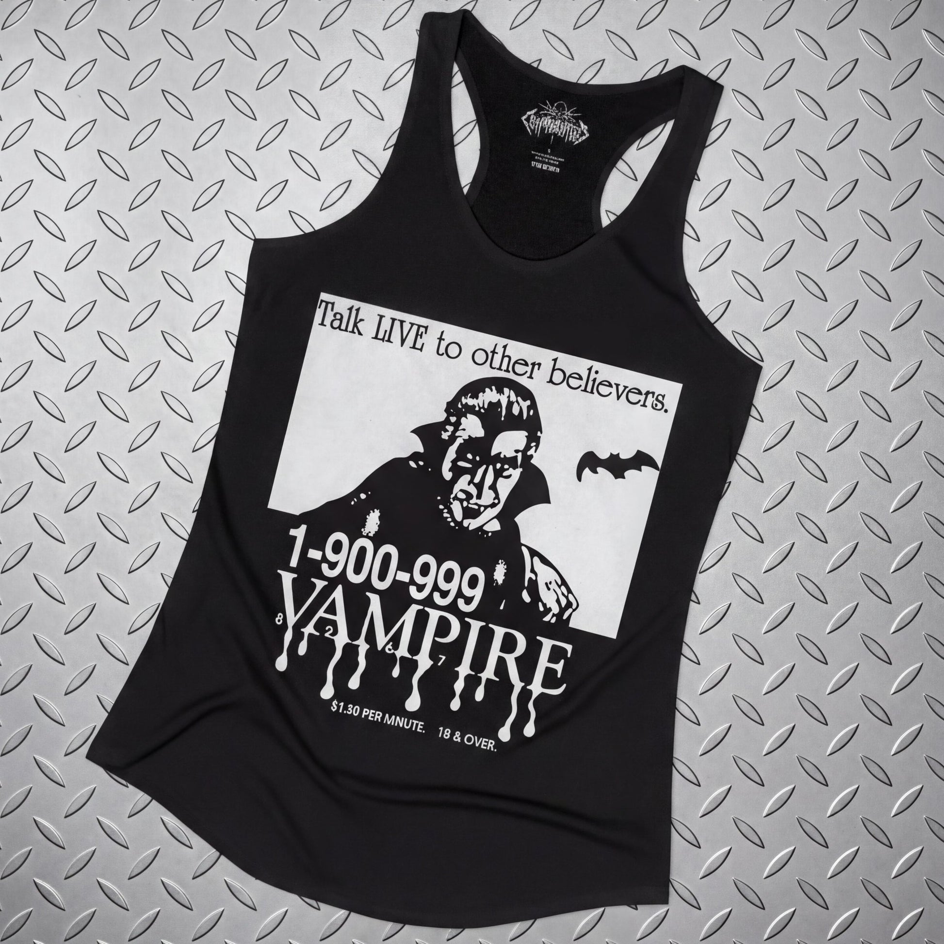 Tank Top - 1-900-Vampire | Horror, Halloween | Goth/Gothic | Sweatshirt from SHIRT MONSTERS