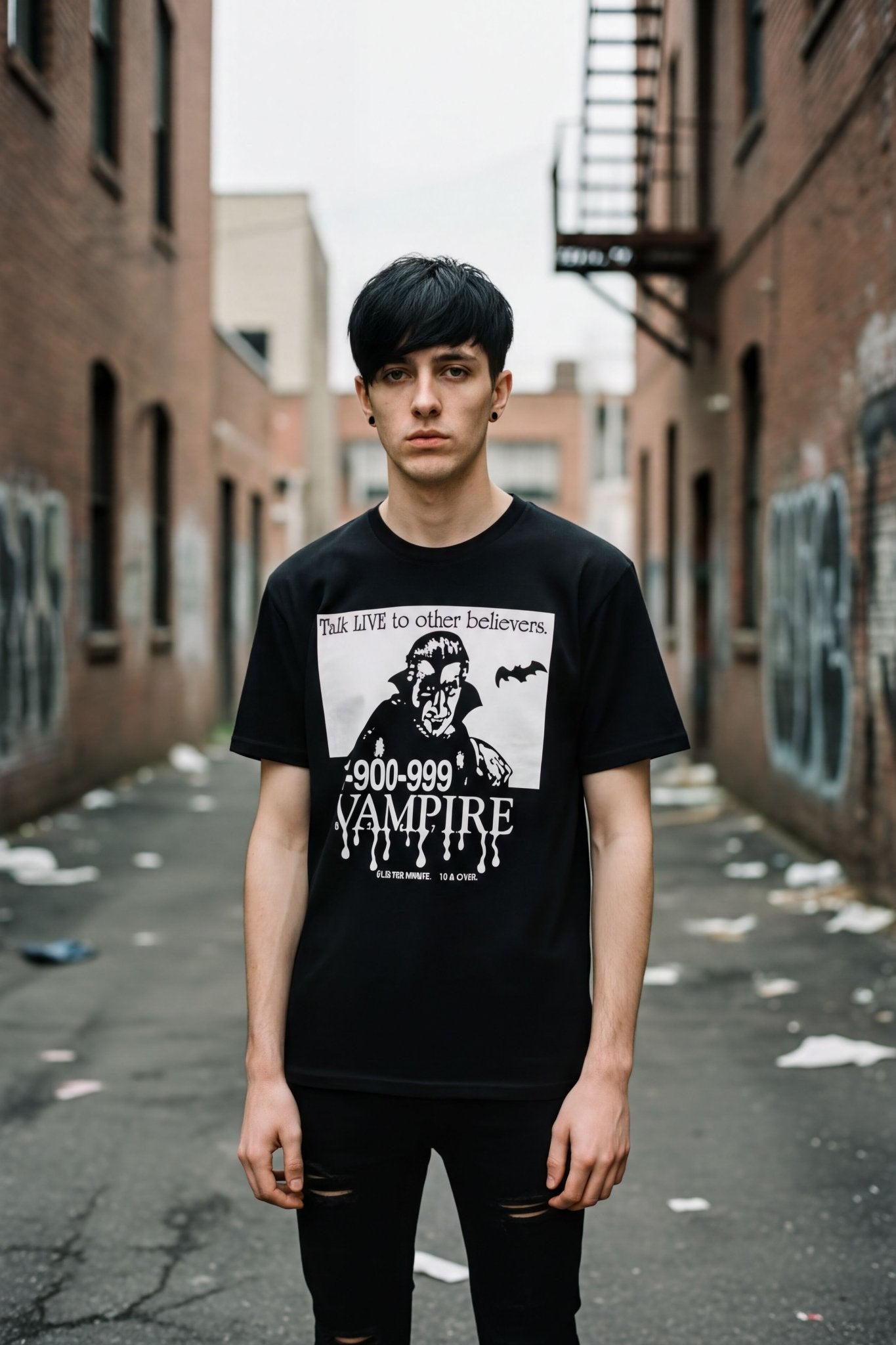 Tank Top - 1-900-Vampire | Horror, Halloween | Goth/Gothic | T-Shirt from SHIRT MONSTERS