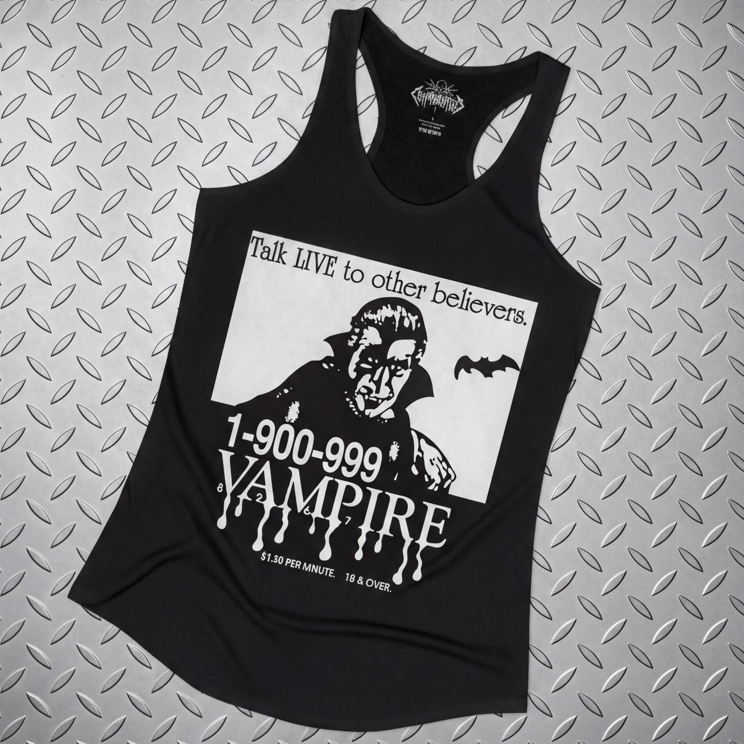 Tank Top - 1-900-Vampire | Horror, Halloween | Goth/Gothic | T-Shirt from SHIRT MONSTERS
