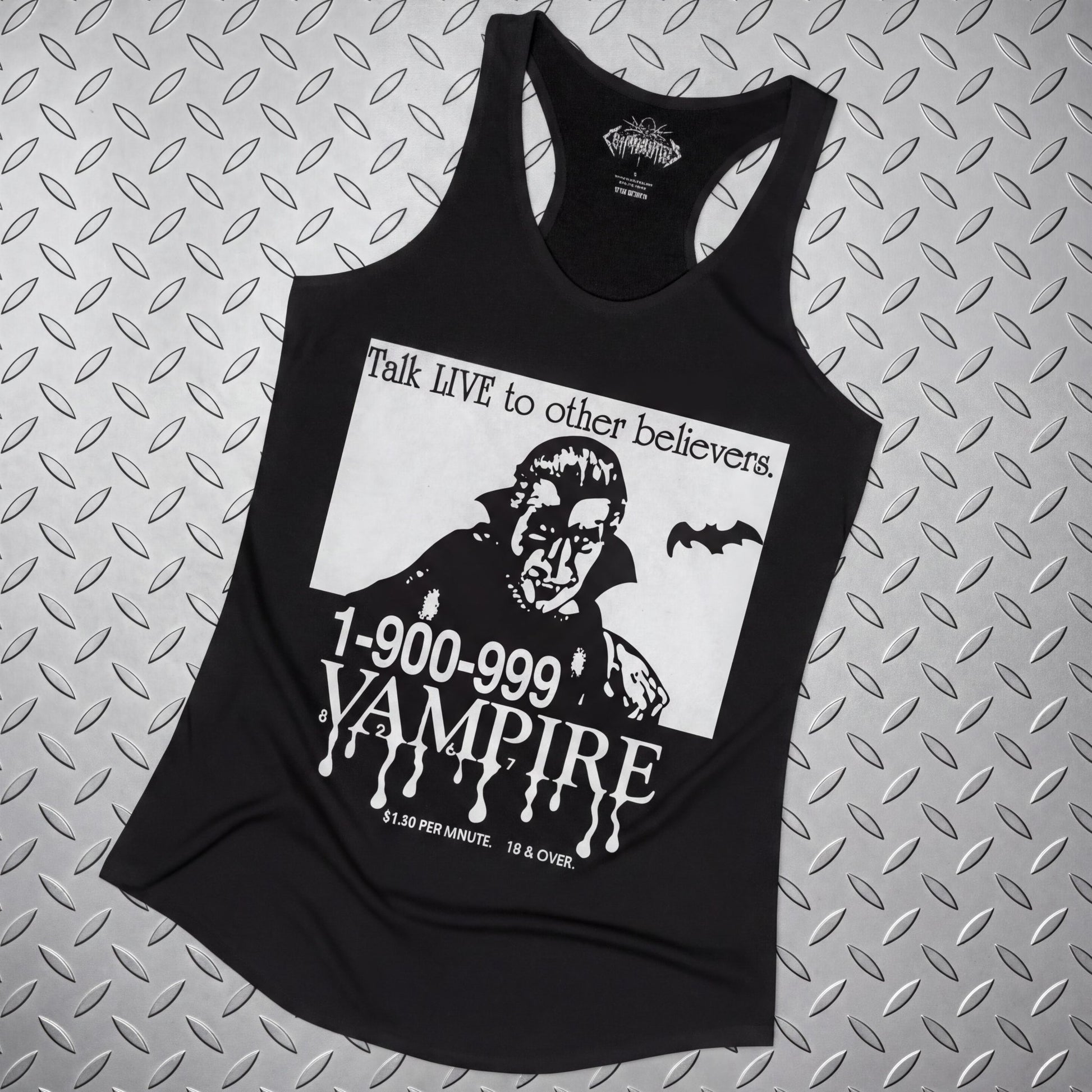 Tank Top - 1-900-Vampire | Horror, Halloween | Goth/Gothic | T-Shirt from SHIRT MONSTERS