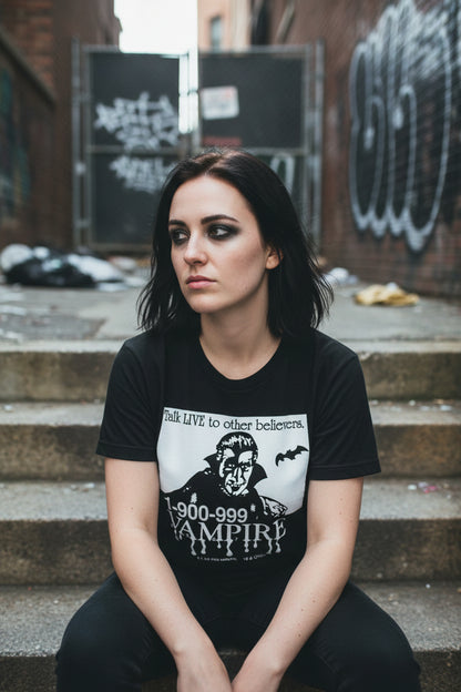 1-900-Vampire | Horror, Halloween | Goth/Gothic | T-Shirt