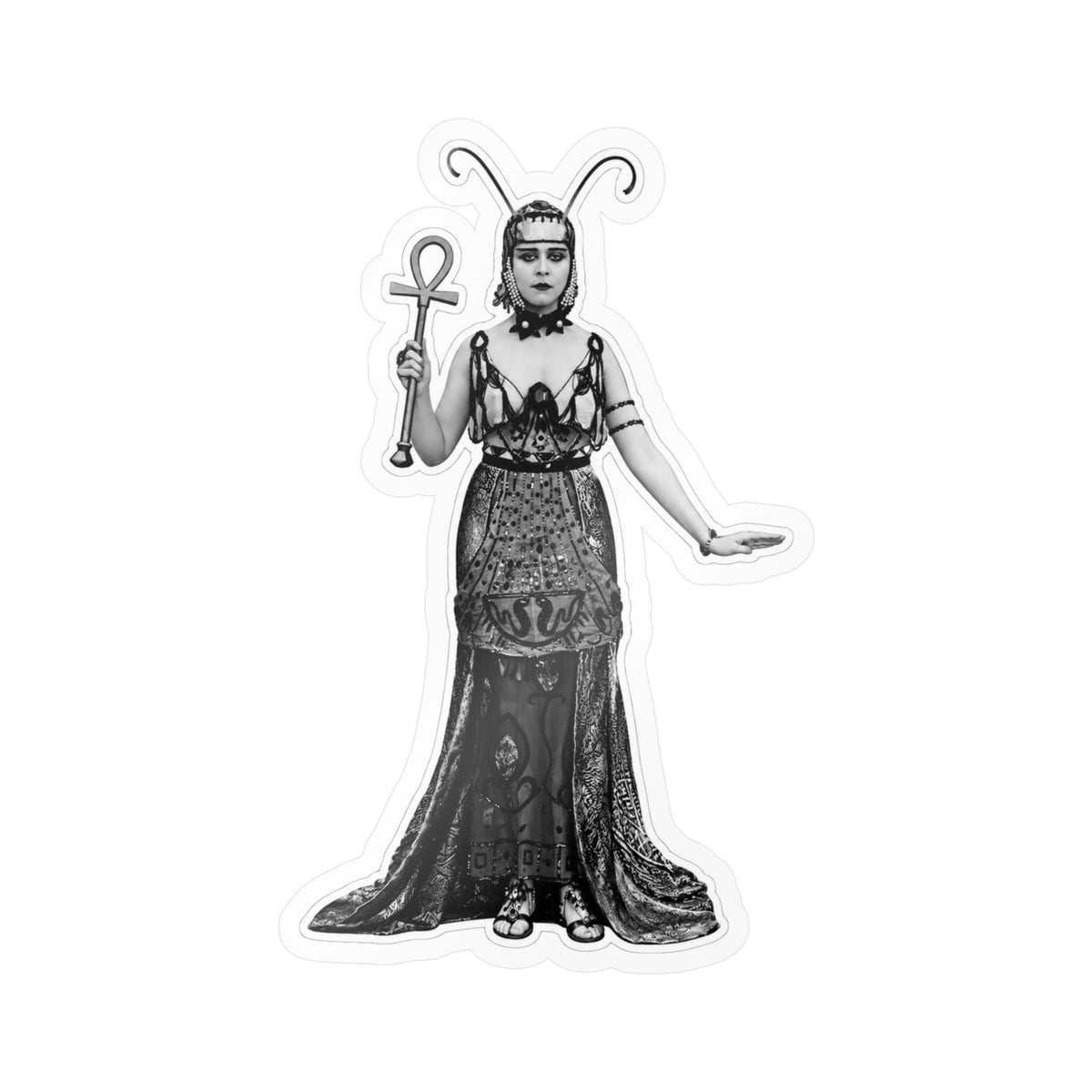 Theda Bara Cleopatra Sticker | 5.5" x 3.35" | Gothic Cinema