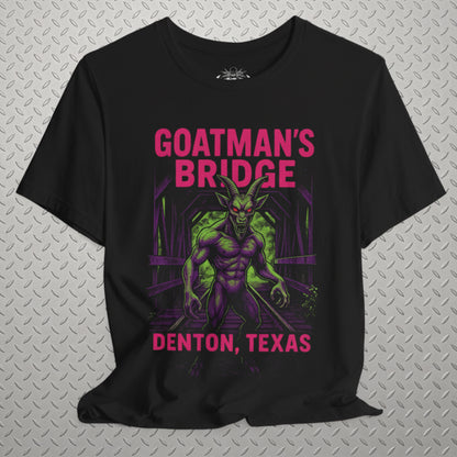 Goatmans Bridge Shirt | Light Fitted - Unisex Bella+Canvas 3001 | Cryptids, Ghosts & Paranormal | Goth/Gothic