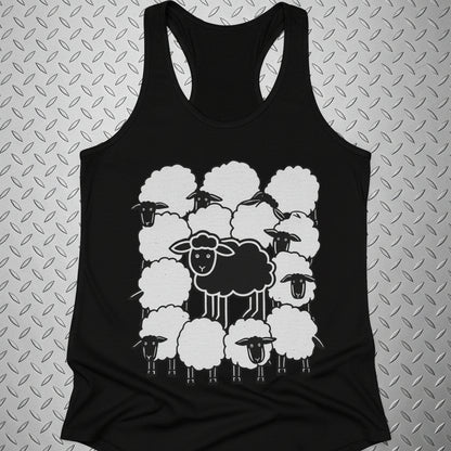 Black Sheep Shirt | Animals, Funny, Punk, Goth | Ladies Tee