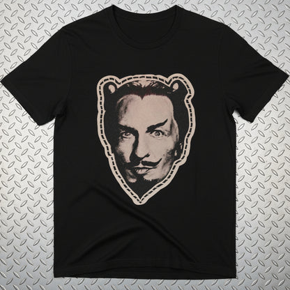 Vincent Price Cut Out Mask Shirt | Light Fitted - Unisex Bella+Canvas 3001 | Horror, Halloween | Goth/Gothic