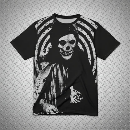 Crimson Ghost | Horror Punk | Skulls & Skeletons | Large Print Tee