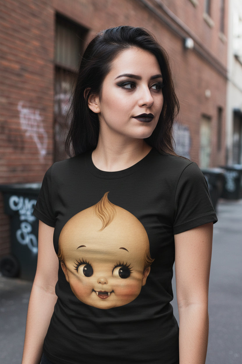 Vampire Kewpie Doll Shirt | Horror | Goth/Gothic | Ladies Racerback Tank Top