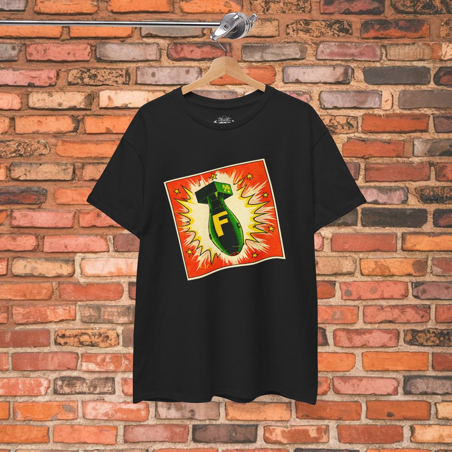 Comic F Bomb Shirt | Unisex Heavy Cotton - Gildan 5000 | Funny, Comics, Retro & Vintage