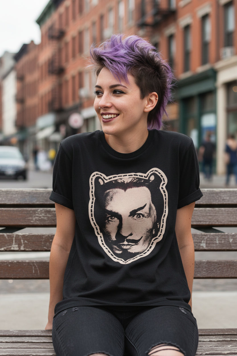 Vincent Price Cut Out Mask Shirt | Light Fitted - Unisex Bella+Canvas 3001 | Horror, Halloween | Goth/Gothic