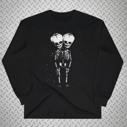 2 Headed Skeleton | Punk Goth | Skulls & Skeletons | T-Shirt