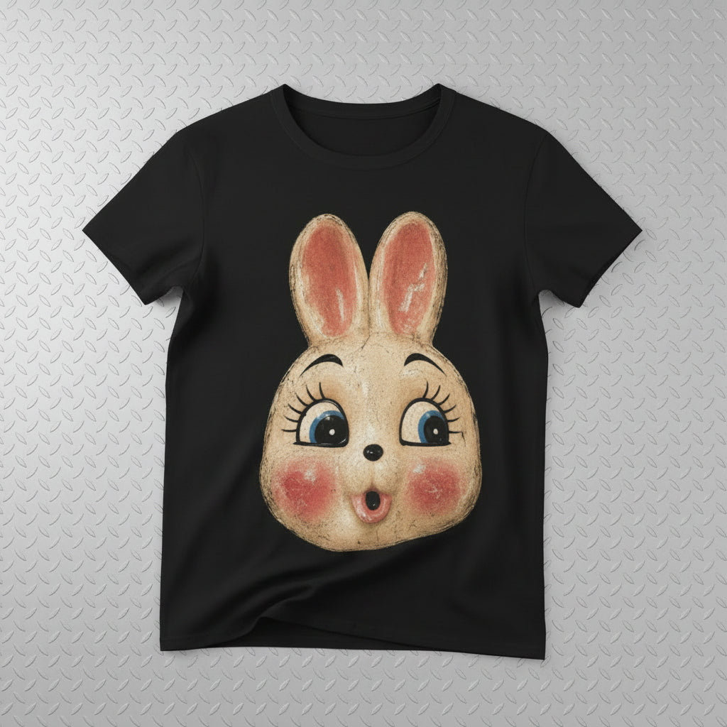 Vintage Bunny Mask Shirt | Halloween | Goth/Gothic | T-Shirt