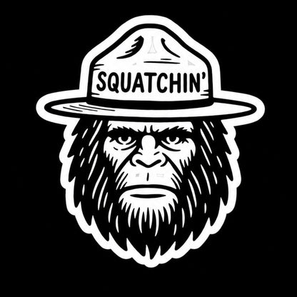 Squatchin' Bigfoot Sticker | Glossy Kiss Cut | Bigfoot | Funny