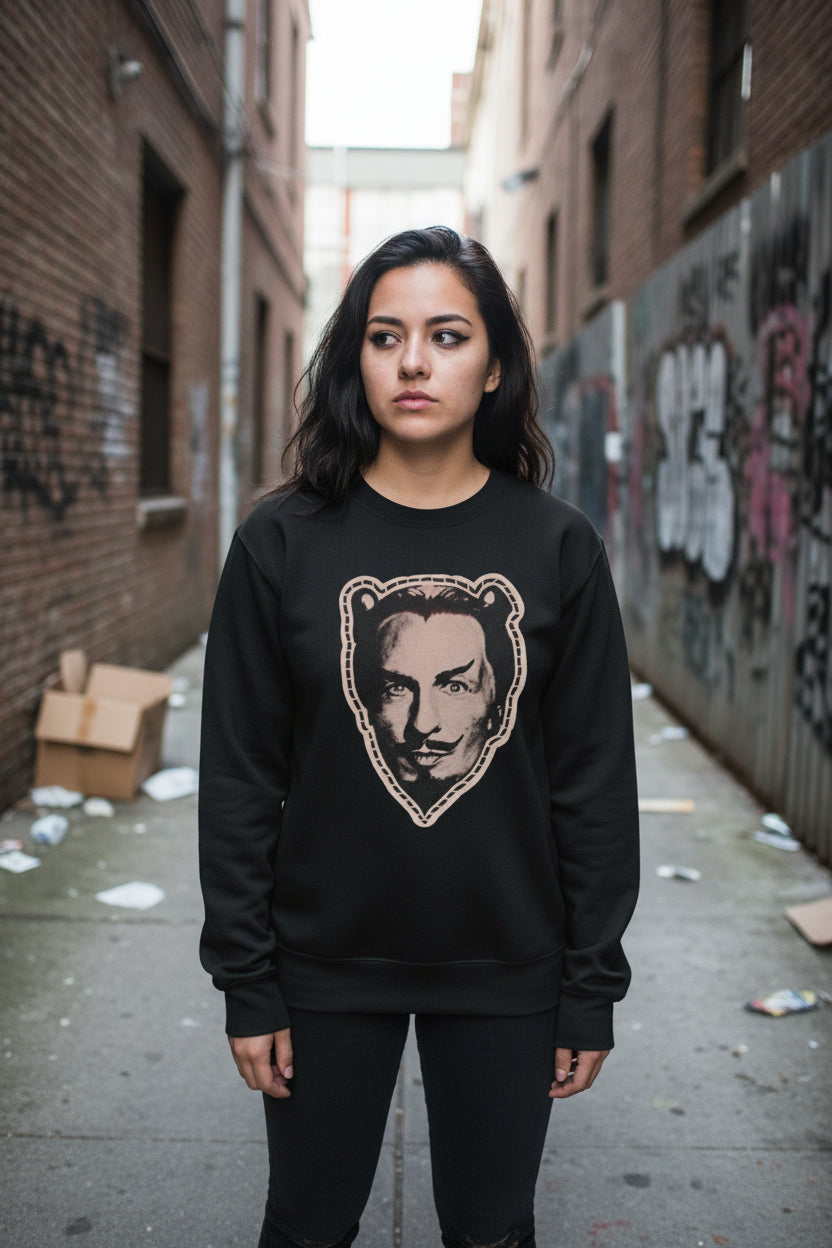 Vincent Price Cut Out Mask Shirt | Unisex Long Sleeve Tee - Guldan 2400 | Horror, Halloween | Goth/Gothic