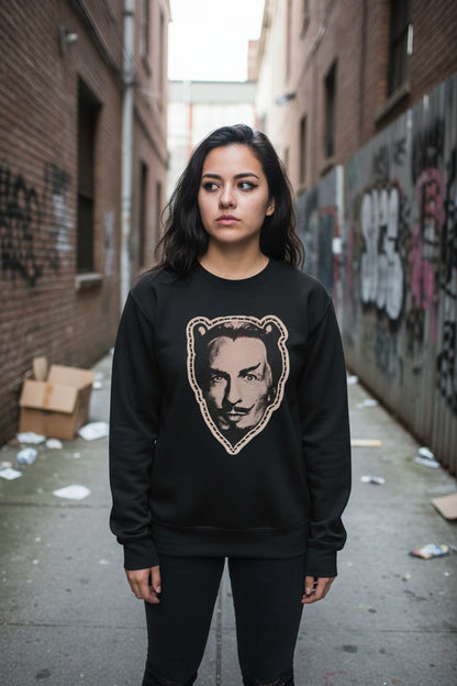 Vincent Price Cut Out Mask Shirt | Unisex Long Sleeve Tee - Guldan 2400 | Horror, Halloween | Goth/Gothic