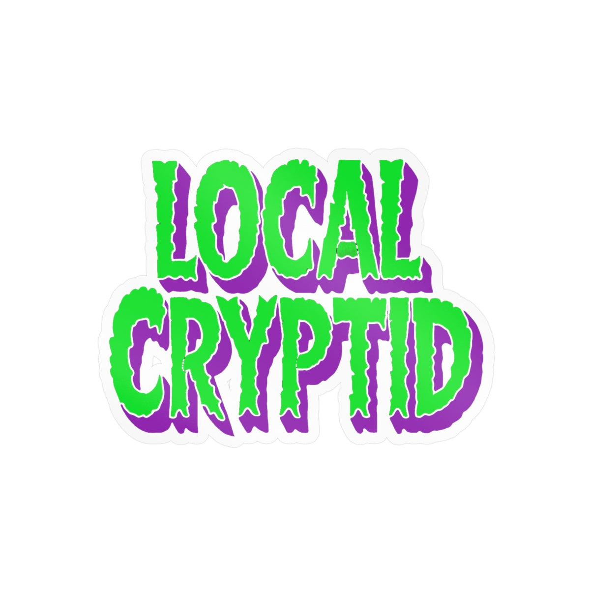 Local Cryptid Sticker | Glossy Kiss Cut | Cryptids | Goth/Gothic