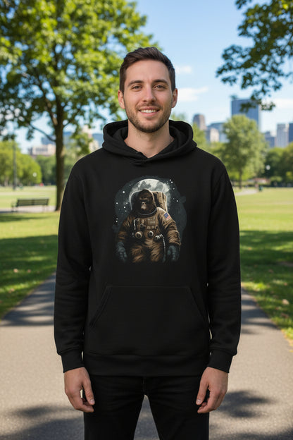 Astronaut Bigfoot | Funny Cryptid Space | Pullover Hoodie