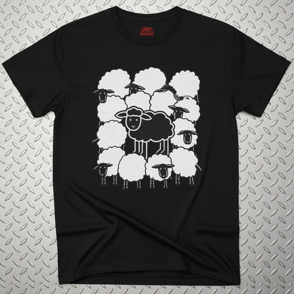 Black Sheep Shirt | Animals, Funny, Punk, Goth | Ladies Tee