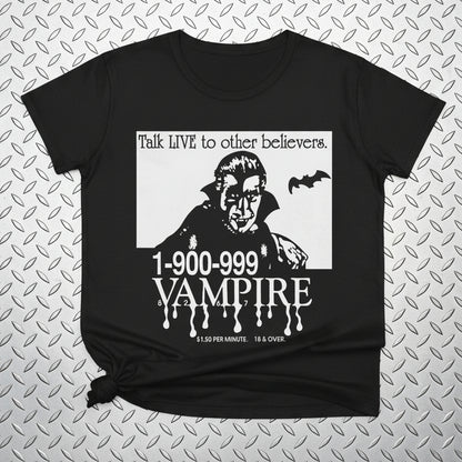 1-900-Vampire | Horror, Halloween | Goth/Gothic | T-Shirt