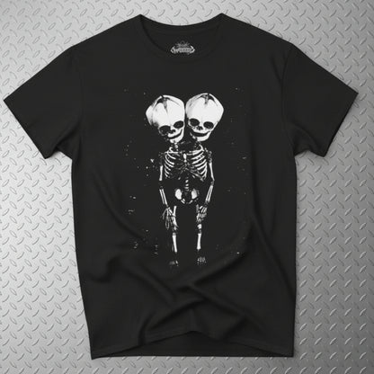 2 Headed Skeleton | Punk Goth | Skulls & Skeletons | T-Shirt