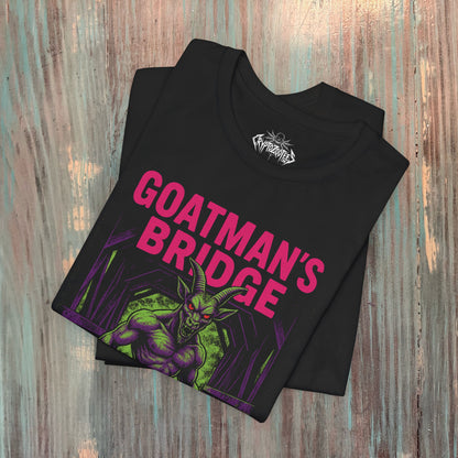 Goatmans Bridge Shirt | Light Fitted - Unisex Bella+Canvas 3001 | Cryptids, Ghosts & Paranormal | Goth/Gothic