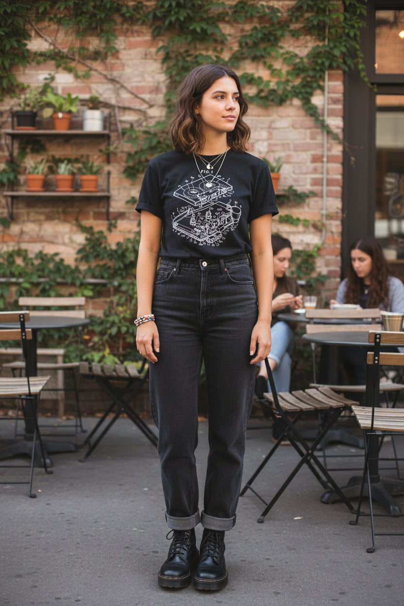 Tape Cassette Patent Diagram Shirt | Unisex Heavy Cotton - Gildan 5000 | Music, Retro & Vintage