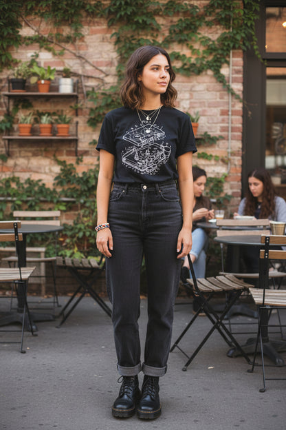 Tape Cassette Patent Diagram Shirt | Unisex Heavy Cotton - Gildan 5000 | Music, Retro & Vintage