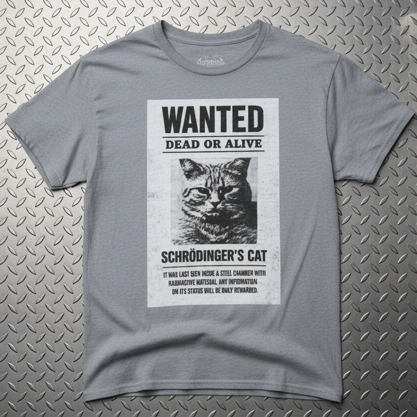 Schrodingers Cat Shirt | Unisex Heavy Cotton Gildan 5000 | Cats, Funny, Thinkers | Retro & Vintage